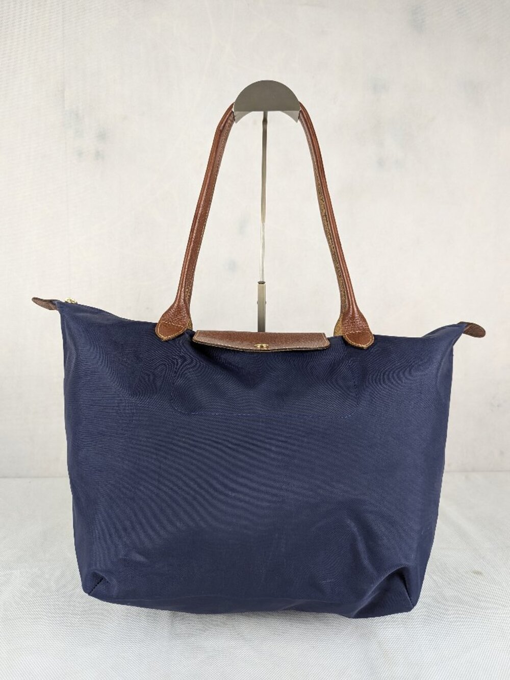 Longchamp Le Pliage Blue Nylon Bag Used | Tote Shoulder bag Lightweight Travel